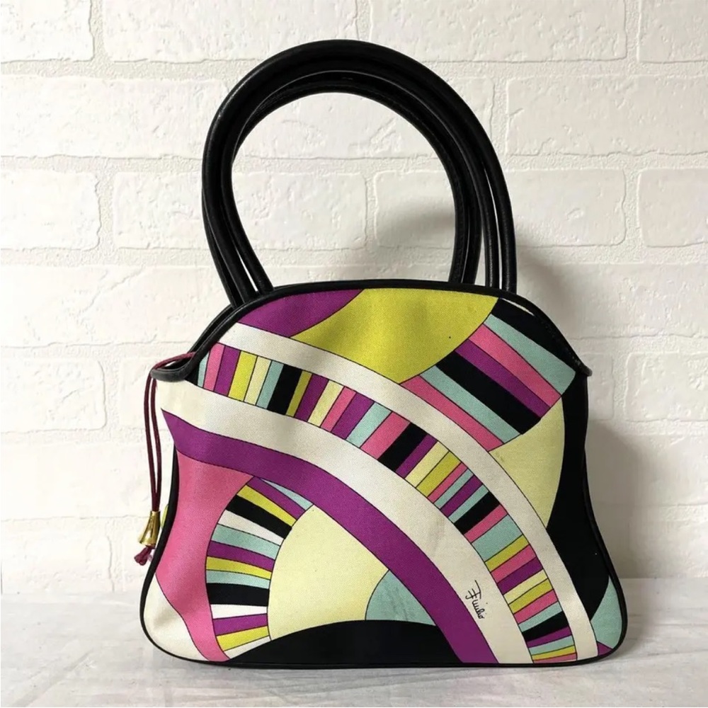 Vintage collectible Authentic Emilio Pucci Mini Handbag Whole‎ Pattern